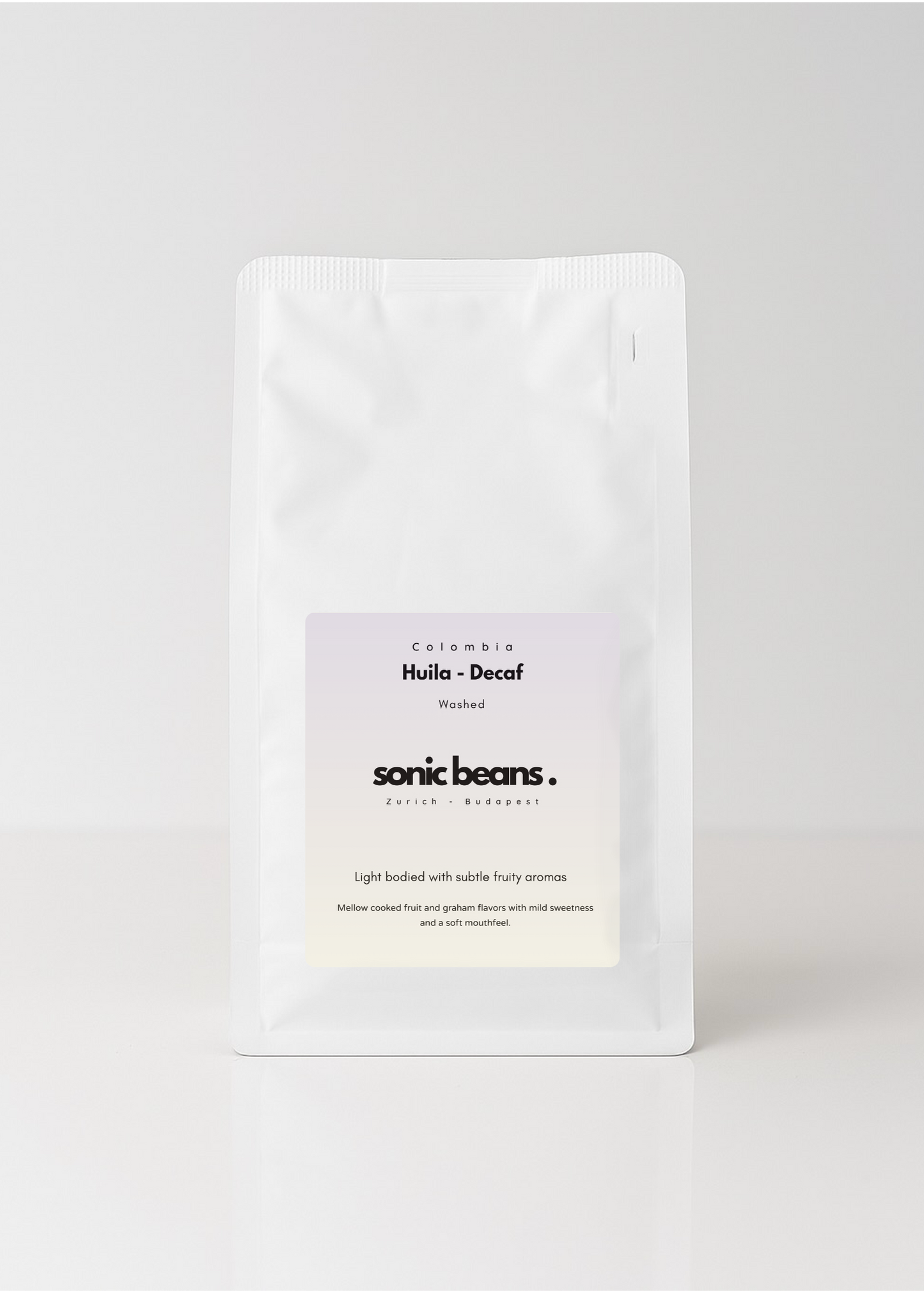 Koffeinmentes specialty természetes eljárással készült világos pörkölésű kézműves kávé - Sonic Beans