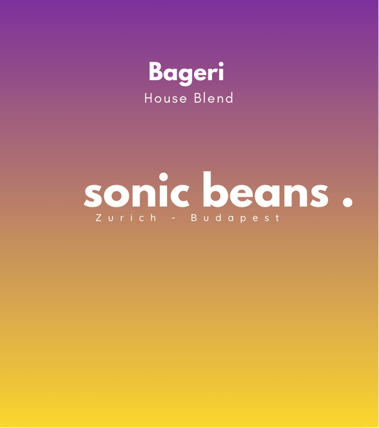 Specialty kávé világos pörkölés igazi ritkaság Sonic Beans - Bageri House Blend. Bageri kávézó és pékség.