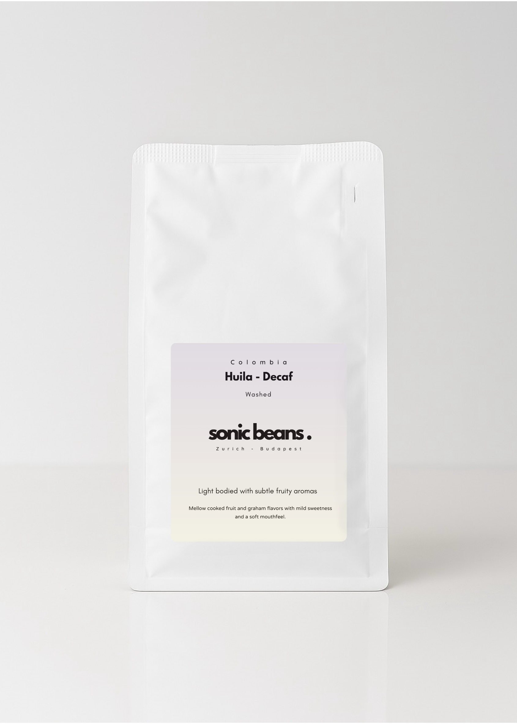 Koffeinmentes specialty természetes eljárással készült világos pörkölésű kézműves  kávé - Sonic Beans