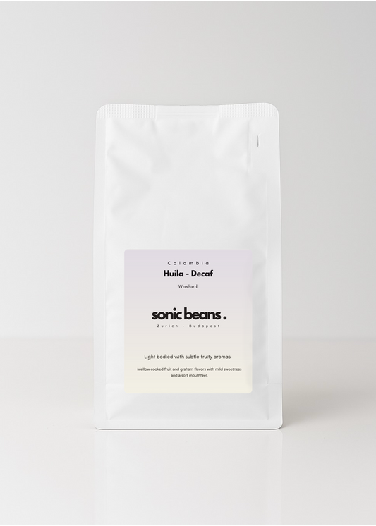 Koffeinmentes specialty természetes eljárással készült világos pörkölésű kézműves  kávé - Sonic Beans