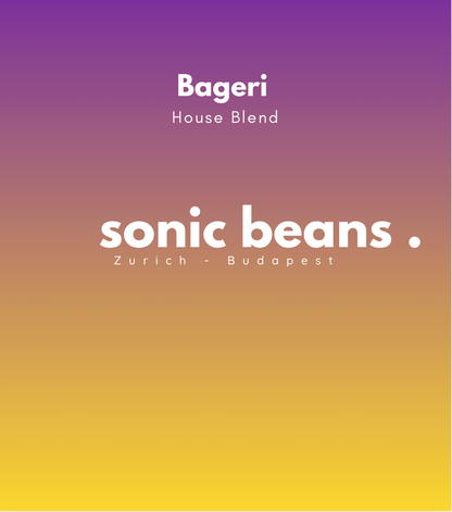 Specialty kávé világos pörkölés igazi ritkaság Sonic Beans - Bageri House Blend. Bageri kávézó és pékség. 