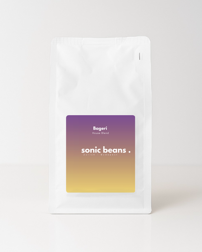Prémium specialty kézműves világos pörkölésű kávékülönlegesség - Sonic Beans - Bageri House Blend - a Bageri kávézó és pékség House Blendje