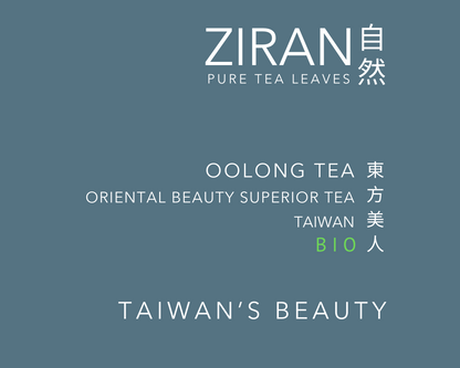 ZIRAN exkluzív bio oolong tea - legkiválóbb minőségű, kézműves tea Tajvanról, bio családi gazdaságból