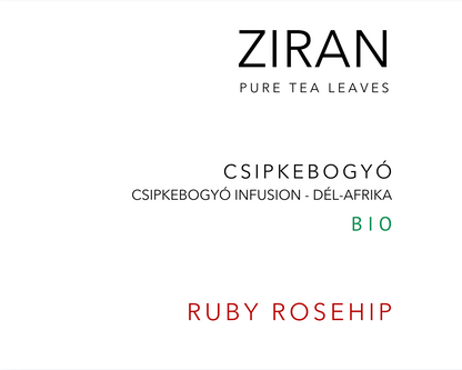 ZIRAN - kiváló minőségű, különleges, csipkebogyó tea, 100% bio, Dél-Afrikából származó, nap érlelte csipkebogyólól. 
