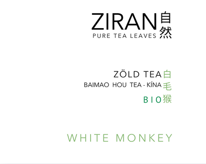 Ziran kiváló minőségű zöld tea - BIO fehér tea - jázmin