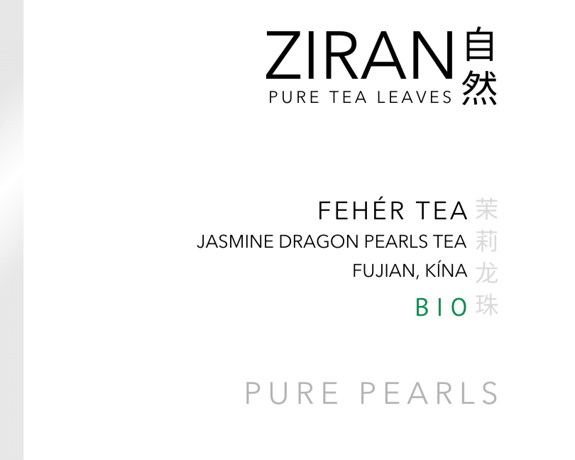 ZIRAN legkiválóbb minőségű fehér tea - BIO fehér tea különlegesség - első szüretből, rügyekkel